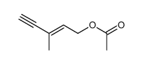 trans-1-acetoxy-3-methyl-2-penten-4-yne Structure