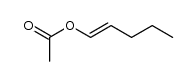 Acetic acid 1-pentenyl ester structure