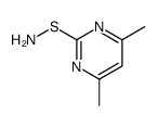 S-(4,6-dimethylpyrimidin-2-yl)thiohydroxylamine Structure