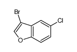 3-bromo-5-chloro-1-benzofuran结构式