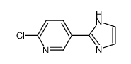 2-CHLORO-5-(1H-IMIDAZOL-2-YL)-PYRIDINE Structure