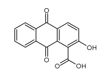2-hydroxy-9,10-dioxo-9,10-dihydro-anthracene-1-carboxylic acid结构式