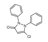 5-chloro-1,2-diphenylpyrazol-3-one Structure