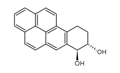 7,8-dihydroxy-7,8,9,10-tetrahydrobenzo[a]pyrene结构式