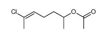 2-Chlor-2-hepten-6-ol-acetat结构式