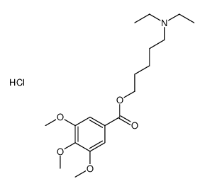 5-(N,N-diethylamino)pentyl-3,4,5-trimethoxybenzoate结构式