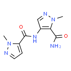 1H-Pyrazole-5-carboxamide,1-methyl-4-[[(1-methyl-1H-pyrazol-5- Structure