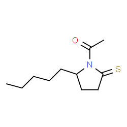 2-Pyrrolidinethione,1-acetyl-5-pentyl- (9CI) structure