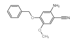 2-氨基-4-(苄氧基)-5-甲氧基苯甲腈结构式