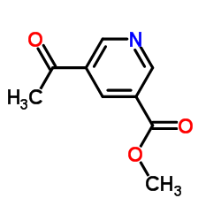 Methyl 5-acetylnicotinate Structure