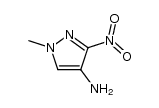 1H-Pyrazol-4-amine,1-methyl-3-nitro-(9CI)结构式