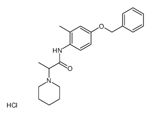 N-(4-Benzyloxy-2-methyl-phenyl)-2-piperidin-1-yl-propionamide; hydrochloride结构式