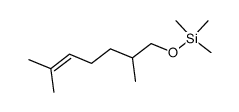 ((2,6-dimethylhept-5-en-1-yl)oxy)trimethylsilane结构式