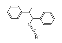 imino-(2-iodo-1,2-diphenyl-ethyl)imino-azanium Structure