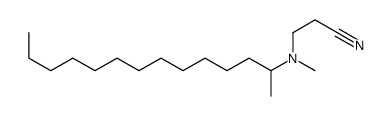 3-[methyl(tetradecan-2-yl)amino]propanenitrile Structure