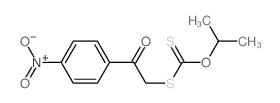 1-(4-nitrophenyl)-2-propan-2-yloxycarbothioylsulfanyl-ethanone structure