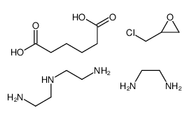 N'-(2-aminoethyl)ethane-1,2-diamine,2-(chloromethyl)oxirane,ethane-1,2-diamine,hexanedioic acid结构式