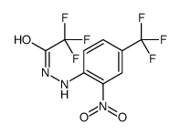 2,2,2-trifluoro-N'-[2-nitro-4-(trifluoromethyl)phenyl]acetohydrazide结构式