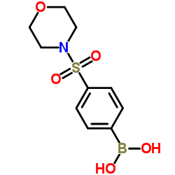 4-(吗啉-4-基磺酰基)苯硼酸结构式