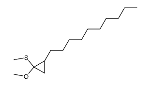 (2-decyl-1-methoxycyclopropyl)(methyl)sulfane结构式