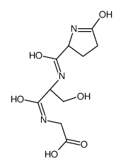 2-[[(2S)-3-hydroxy-2-[[(2S)-5-oxopyrrolidine-2-carbonyl]amino]propanoyl]amino]acetic acid Structure
