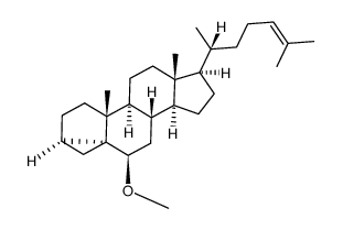 3α,5-cyclo-5α-cholest-24-en-6β-ol 6-methyl ether Structure