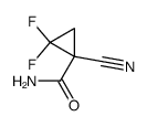 Cyclopropanecarboxamide, 1-cyano-2,2-difluoro- (9CI) structure