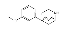 (1R,5S)-(+)-5-(3-methoxyphenyl)-2-azabicyclo[3.3.1]nonane Structure