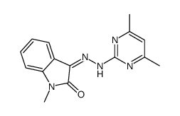 (3Z)-3-[(4,6-dimethylpyrimidin-2-yl)hydrazinylidene]-1-methylindol-2-one结构式