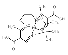 1-(14-acetyl-2,2,3,3,7,13-hexamethyl-1,4,8,12-tetrazacyclopentadeca-4,7,12,15-tetraen-6-yl)ethanone; nickel picture