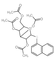(3,4,5-triacetyloxy-6-naphthalen-1-ylsulfanyl-oxan-2-yl)methyl acetate structure