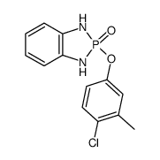 2-(4-chloro-3-methyl-phenoxy)-2,3-dihydro-1H-benzo[1,3,2]diazaphosphole 2-oxide结构式