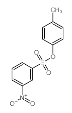 1-(4-methylphenoxy)sulfonyl-3-nitro-benzene结构式