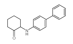 2-[(4-phenylphenyl)amino]cyclohexan-1-one Structure