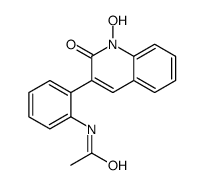 N-[2-(1,2-Dihydro-1-hydroxy-2-oxoquinolin-3-yl)phenyl]acetamide结构式