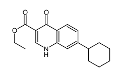 ethyl 7-cyclohexyl-4-oxo-1H-quinoline-3-carboxylate Structure