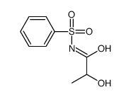 N-(benzenesulfonyl)-2-hydroxypropanamide Structure