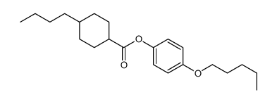 (4-pentoxyphenyl) 4-butylcyclohexane-1-carboxylate结构式