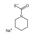 Piperidine-1-thiocarboxylic acid S-sodium salt structure