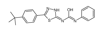 1-[5-(4-tert-butylphenyl)-1,3,4-thiadiazol-2-yl]-3-phenylurea Structure