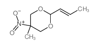 5-methyl-5-nitro-2-[(E)-prop-1-enyl]-1,3-dioxane Structure
