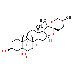 5a-羟基拉肖皂苷元结构式