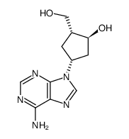 2'-deoxyaristeromycin结构式