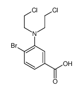 3-[bis(2-chloroethyl)amino]-4-bromobenzoic acid结构式