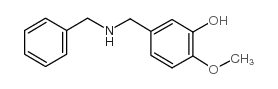 5-(BENZYLAMINOMETHYL)-2-METHOXYPHENOL Structure