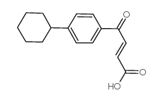 3-(4-cyclohexylbenzoyl)acrylic acid Structure