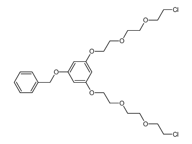 3,5-bis(9-chloro-1,4,7-trioxanonyl)benzyloxybenzene Structure