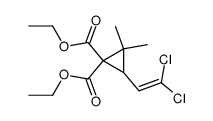 ethyl 2-(2,2-dichlorovinyl)-3,3-dimethyl-1-ethoxycarbonylcyclopropanecarboxylate Structure