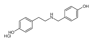 4-[2-[(4-hydroxyphenyl)methylamino]ethyl]phenol,hydrochloride Structure