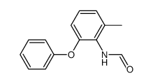 N-(2-methyl-6-phenoxy-phenyl)-formamide结构式